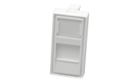 Лицевая панель 1 порт (45х22,5, шторка) 10-0319