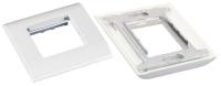 Лицевая панель под 1 вставку Mosaic, 45x45, с подрамником EC-FPM-1-WT-10 (10шт) EC-FPM-1-WT-10