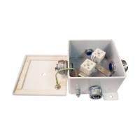 Коробка монтажная огнестойкая КМ-О (4к*10,0)-IP66-120х120, шесть вводов КМ-О (4к*10,0)-IP66-120х120, шесть вводо