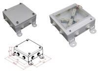 Коробка монтажная огнестойкая КМ-О (16к)-IP55-1515, восемь вводов КМ-О (16к)-IP55 1515 8 вводов