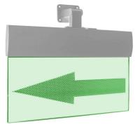 Оповещатель охранно-пожарный световой (табло) М-12 ULTRA "Стрелка вправо",серый корпус, универсальное крепление 