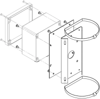 Кронштейн крепления на опору КС-1-05 40106