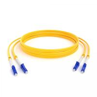 Патч-корд оптический Патч-корд оптический переходной (SM), 9/125 (OS2), LC/UPC-SC/UPC, (Duplex), LSZH, 1м REXANT (50-2409) 50-2409