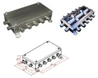 Коробка монтажная огнестойкая КМ-О (28к)-IP66-1530, 12 вводов, нержавейка КМ-О (28к)-IP66 1530нерж, 12 вводов