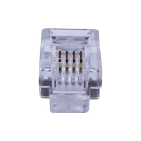 Телефонный разъем 4P4C (RJ-11) Коннекторы 4P4C (RJ-11) (100шт) (10-0229) 10-0229