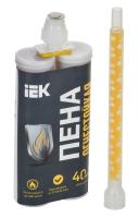 Пена двухкомпонентная огнезащитная Пена огнестойкая полиуретановая двухкомпонентная ИНЗАПЕН-П 380мл (картридж) IEK (CPO12-3-380) CPO12-3-380