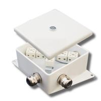 Коробка монтажная огнестойкая КМ-О (6к*6,0)-IP66-120х120, четыре ввода КМ-О (6к*6,0)-IP66-120х120, четыре ввода