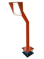 Стойка Стойка для считывателя Аякс 170х180 мм, оранжевая, базовая, наклонная 