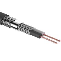 Кабель «витая пара» Кабель микрофонный REXANT 2х0,25 мм², ø 6,8 мм, черный, (100 м)(01-6029) 01-6029