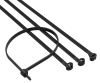 Хомут с двойным замком Хомут 3,6x140 P6.6, черный (100шт) (21309SR) 21309SR